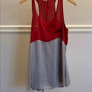 Silk two tone tank